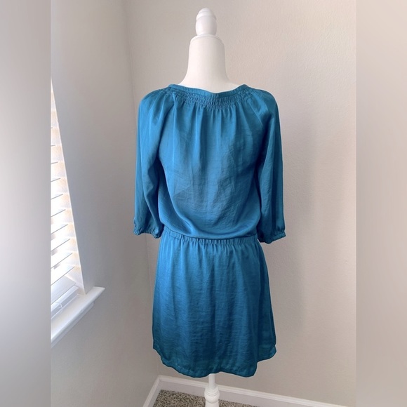 Teal Button-Down Dress - Picture 3 of 5